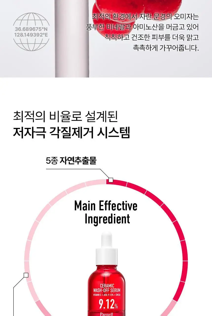 [재구매1위/깐달걀세럼] 파넬 아하 오미자 도자기 워시오프 세럼 30ml 상세페이지 24